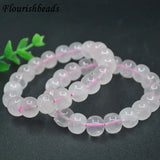 Rose Quartz Barrel Beads Stretch Bracelet Meditation Yoga Jewelry