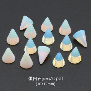 10x12mm Cone Shape Natural Stone Patch Jewelry