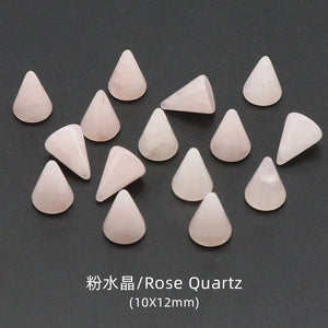 10x12mm Cone Shape Natural Stone Patch Jewelry