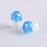 10x13mm Colorful Mashroom Lampwork Glass Bead for DIY Jewelry Making