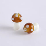10x13mm Colorful Mashroom Lampwork Glass Bead for DIY Jewelry Making