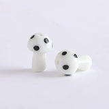10x13mm Colorful Mashroom Lampwork Glass Bead for DIY Jewelry Making