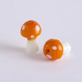 10x13mm Colorful Mashroom Lampwork Glass Bead for DIY Jewelry Making