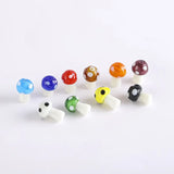10x13mm Colorful Mashroom Lampwork Glass Bead for DIY Jewelry Making