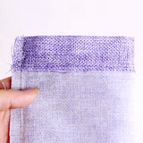 10pcs Purple Jute Drawstring Bags Favor Gift Wedding Christmas Linen Pouches