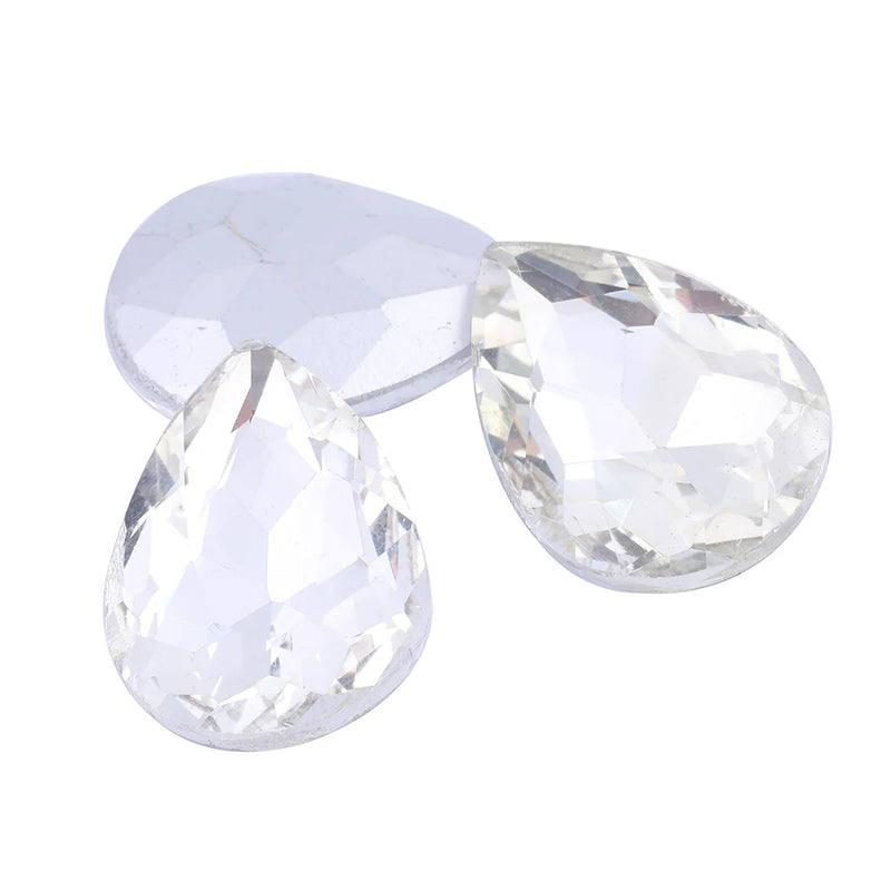 Teardrop Glass Rhinestone Beads for DIY Craft Jewelry Making