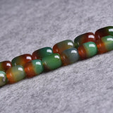 Natural Peacock Agates Stone Beads Barrel Shape DIY Jewelry Making 15''