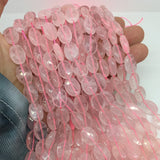 10x14mm Rose Quartz Crystal Gem Stone Beads
