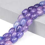 10x14mm Natural Agates Beads Oval Shape Cracked Aagt Stone Loose Spacer Beads