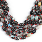 10x14mm Coffee Fire Agates Loose Spacer Beads 15''