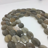 10x14mm Spectrolite Shimmer Stone Ellipse Shape Natural Stone Beads