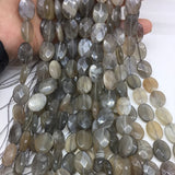 10x14mm Spectrolite Shimmer Stone Ellipse Shape Natural Stone Beads