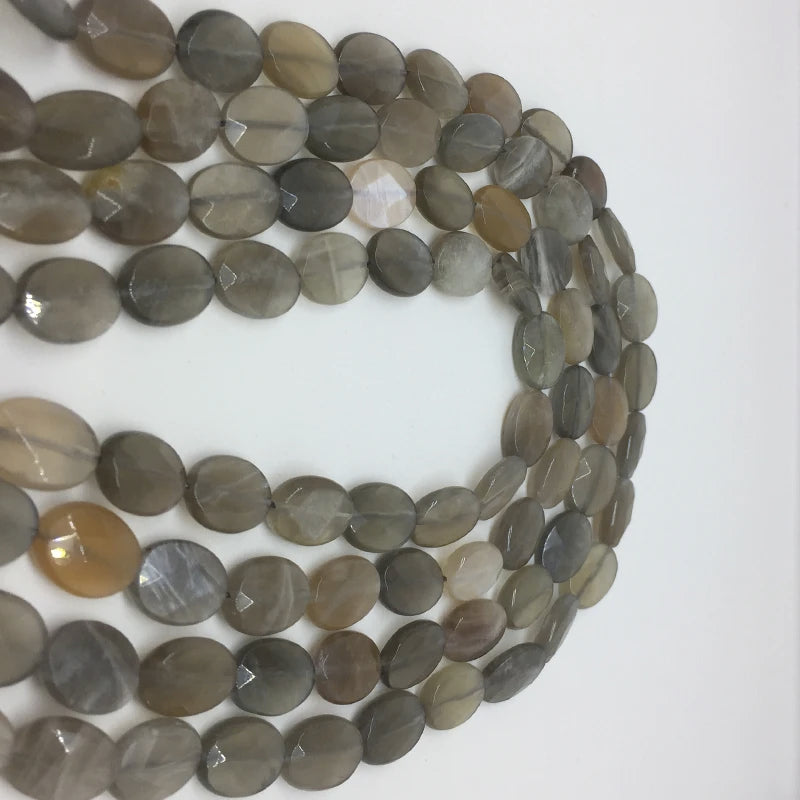 10x14mm Spectrolite Shimmer Stone Ellipse Shape Natural Stone Beads