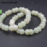 Green Jade Stretch Bracelet Natural Stone Healing Women Jewelry