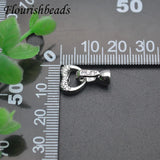 10x15mm Heart Micro Pave CZ Clasps Jewelry Findings