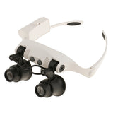Head Wearing Magnifier Portable Magnifying Glass 2 LED Light