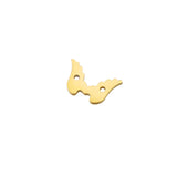 20Pcs Mirror Stainless Steel Angel Wing Charm DIY Jewelry