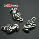 Ancient Silver Chinese Pixiu Alloy Charms For Jewelry Making 20pc/lot