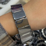 10x18mm Natural Terahertz Beads Bracelet Rectangle DIY Bangle