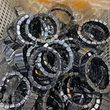 10x18mm Natural Terahertz Beads Bracelet Rectangle DIY Bangle