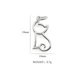Sterling Silver Cat Pendant for Women Necklace Bracelet