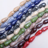 10x20mm Ceramics Beads Water Drop Spacer Beads DIY Jewelry Making