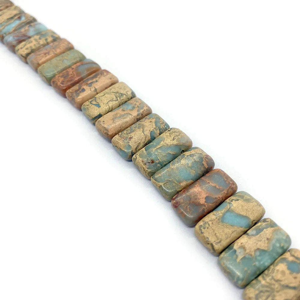 10x20mm Pine Natural Stone Flat Bead Gasket for Jewelry Making