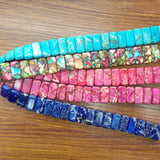 10x20mm Natural Semi-precious Stone Loose Beads Rectangle Shape