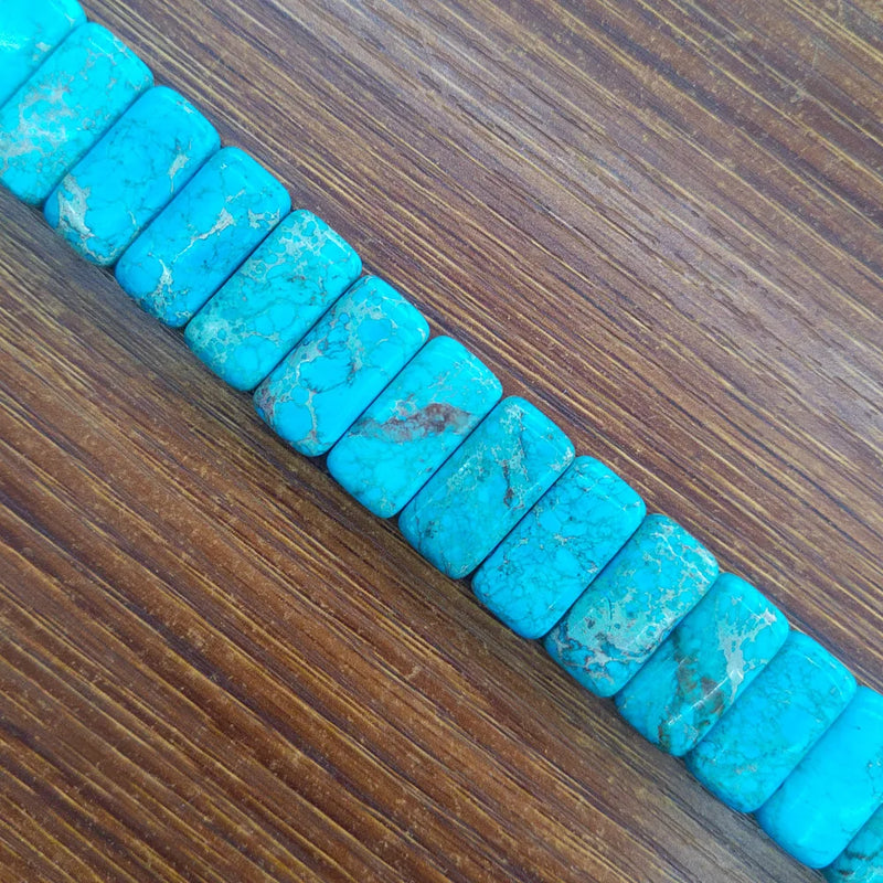 10x20mm Natural Semi-precious Stone Loose Beads Rectangle Shape