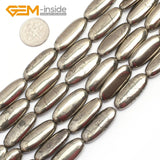 Gray Pyrite Beads Strand 15 inches Natural Stone Loose Bead