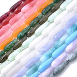 10x30mm Smoky Quartz Angelite Agate Jade Loose Beads for Jewelry Making