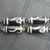 10pcs 10x30mm Dzi Agate Beads Variety Patterns Jewelry Making Wholesale