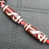 10pcs 10x30mm Dzi Agate Beads Variety Patterns Jewelry Making Wholesale