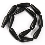 10x30mm Natural Jades Stone Beads Water Drop Shape Loose Spacer Beads 15''
