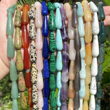 10x30mm Natural Stone Agate Quartz Jaspers Labradorite Amazonite Water...