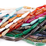 10x30mm Stone Beads Water Drop For Jewelry Making DIY Bracelet Necklace