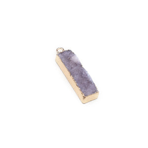 10x38mm Crystal Cluster Natural Stone Pendant for DIY Earrings Necklace