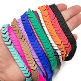 10x3mm 85pcs Matte Red Hematite Arrow Spacer Beads DIY Jewelry Making