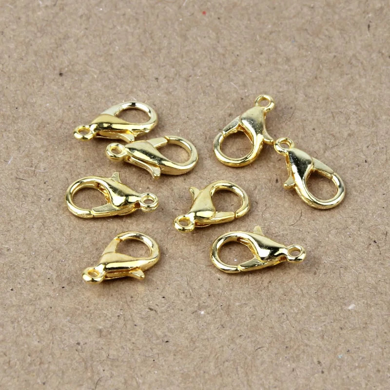 50pcs Alloy Lobster Clasp Hooks For Jewelry DIY