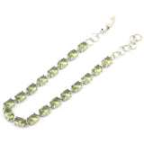Deluxe Tsavorite Garnet Silver Bracelet 7.0-8.0inch