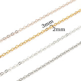 2x3mm Copper Clad Iron Chain for Jewelry Making DIY