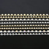 10yd Silver/Gold Plated Cup Charm Rhinestone Chain for DIY Sewing Jewelry