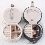 Three-Layer Portable Jewelry Box Earrings Storage