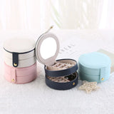 Three-Layer Portable Jewelry Box Earrings Storage