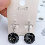 Austrian Crystal Hoops Earrings for Girls Wedding Party