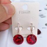 Austrian Crystal Hoops Earrings for Girls Wedding Party