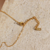 11:11 Rectangle Pendant Plate Necklace Stainless Steel 18K Plated