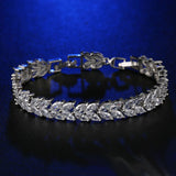 Marquise Cut Cubic Zirconia Wheat Tennis Bracelet for Women