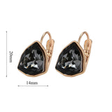 Triangle Crystal Drop Earrings Geometric Dangle Earing Ear Jewelery Gift