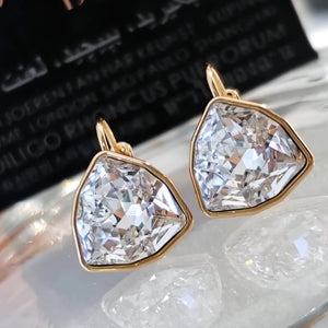 Triangle Crystal Drop Earrings Geometric Dangle Earing Ear Jewelery Gift